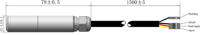 Détail du capteur de température infrarouge SEN0256