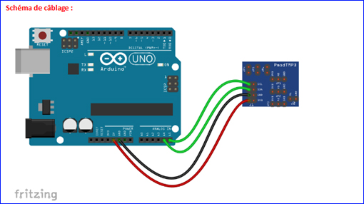 Raccordement du module à l'arduino™