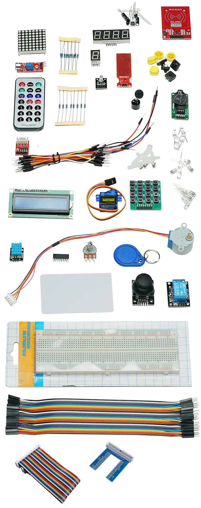 Détail de l'ensemble Détail du pack Expert pour Arduino
