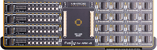 Section entrée/sortie de la platine fusion pour ARM