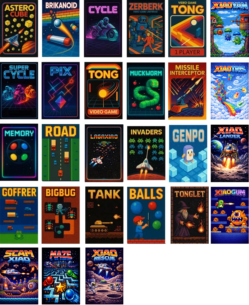 Jaquettes virtuelles des jeux vidéo