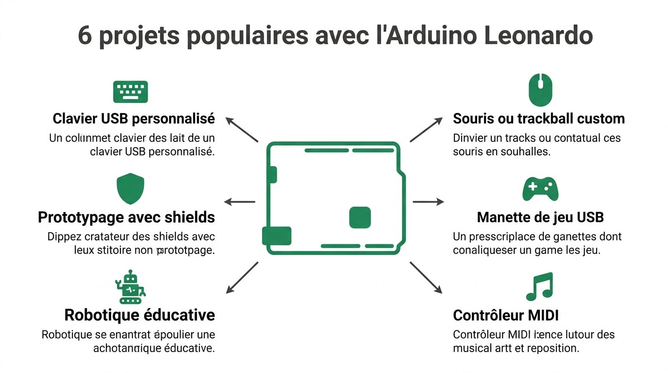 Six projets populaires réalisables avec l'Arduino Leonardo