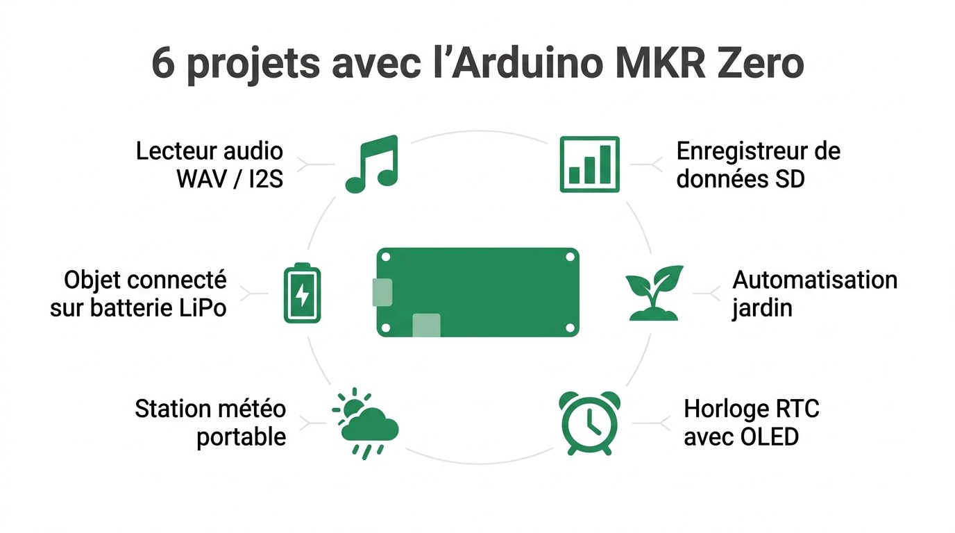 Six applications courantes de la carte Arduino MKR Zero