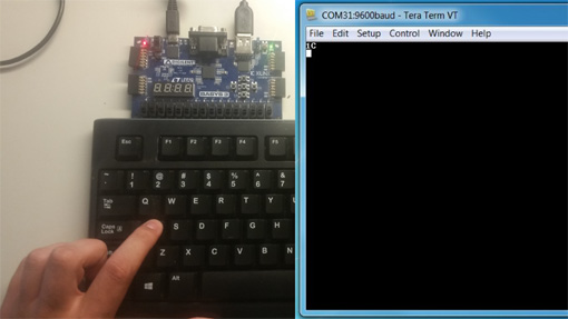 Démonstration Keyboard avec la carte Basys 3