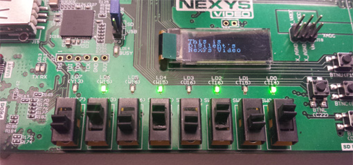 Démonstration GPIO de la carte Nexys Vidéo