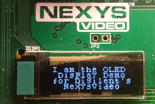 Démonstration de l'écran OLED