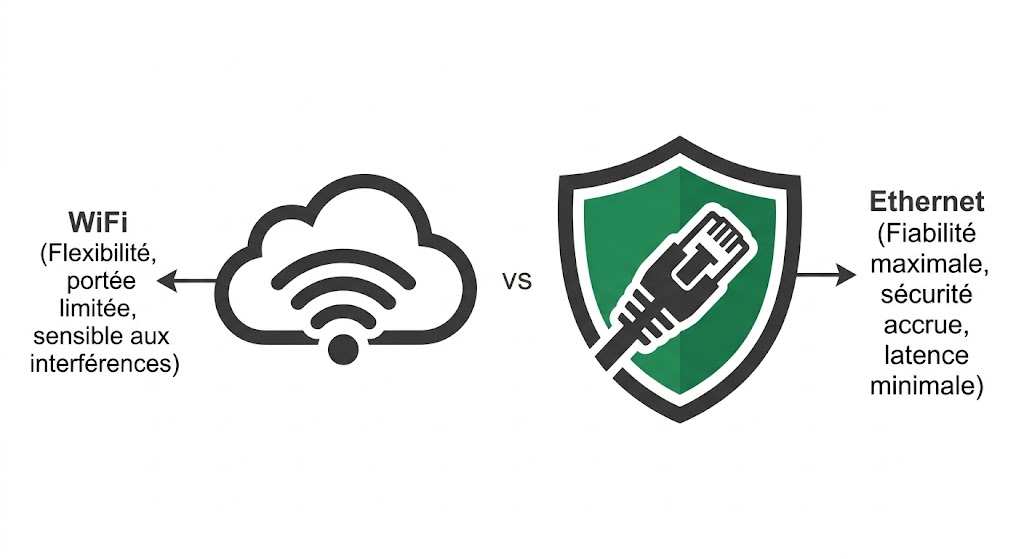 Comparaison WiFi vs Ethernet pour Arduino