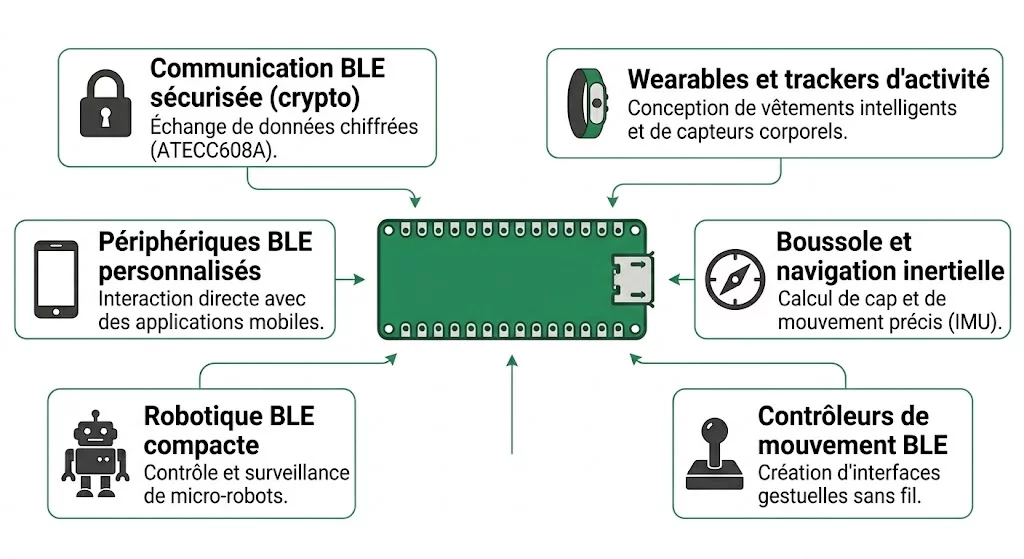 Six cas d'usage courants de l'Arduino Nano 33 BLE Rev2