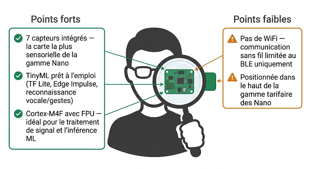 Avis expert Lextronic sur l'Arduino Nano 33 BLE Sense Rev2