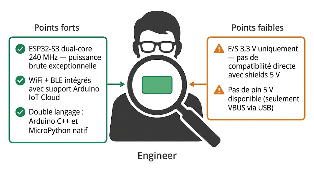 Avis expert Lextronic sur l'Arduino Nano ESP32