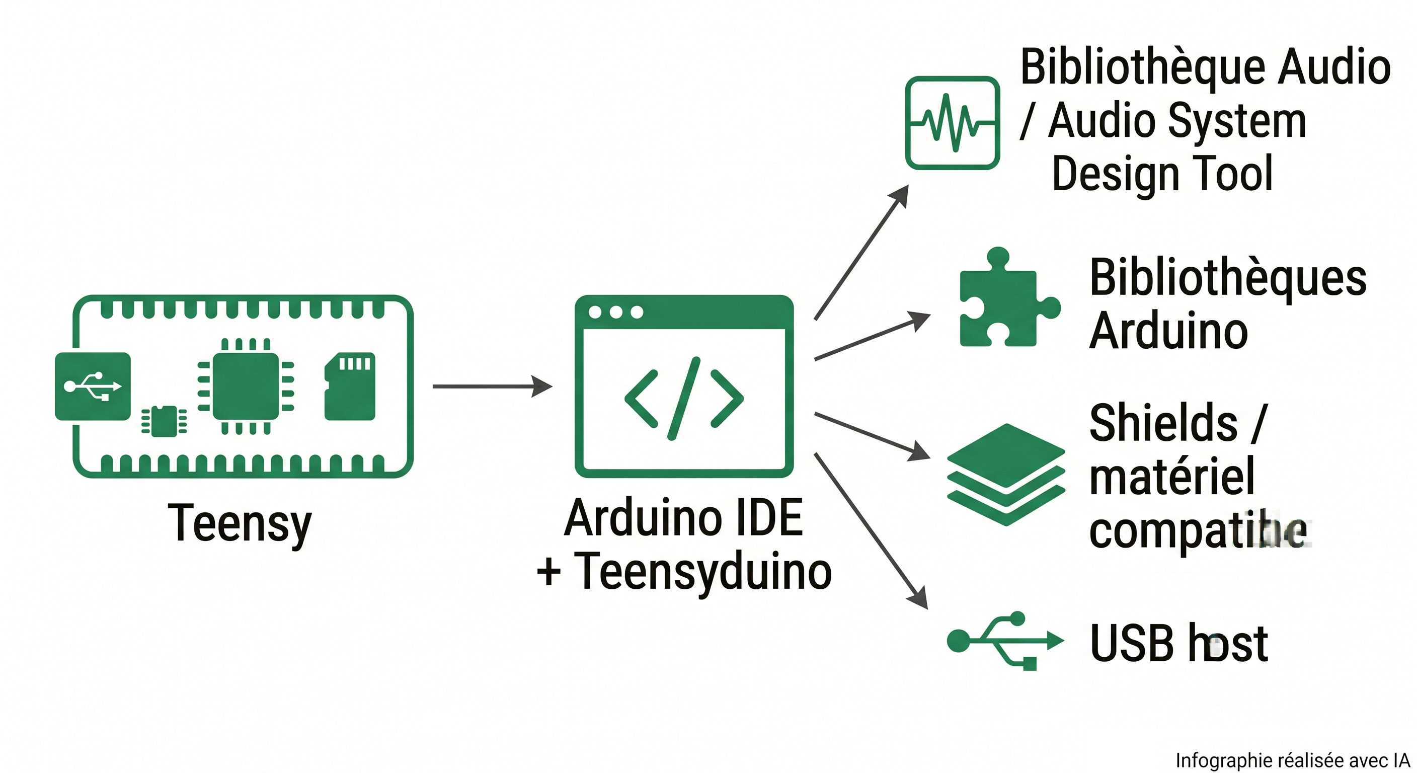 Écosystème de la Teensy 4.0 : Arduino IDE, Teensyduino, bibliothèques et matériel compatible