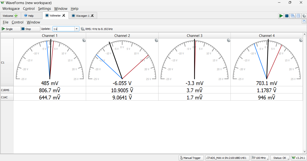 Voltmetre de l'AD3