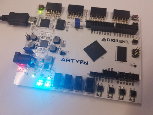 Pilotage des GPIO de la carte ARTY-S7
