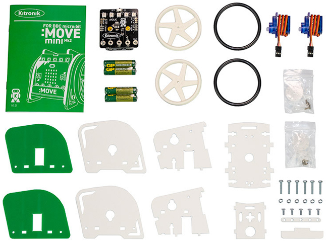 Détail du kit MOVE mini Mk2 buggy pour micro:bit