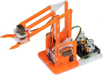 Bras robotique MeArm Robot Kit en version Orange