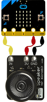 Exemple d'application du module haut-parleur pour micro:bit