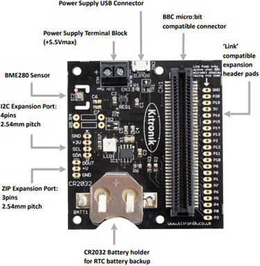 Détail du module Kitronik Klimate 5636 pour micro:bit