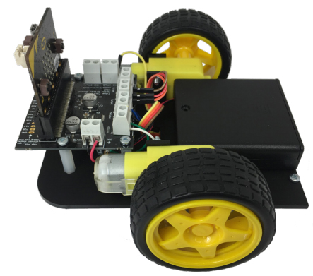 La base complète Kitronik Buggy suiveur de ligne pour micro:bit