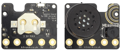 Module MI:Sound speaker board kitronik 5649 pour BBC micro:bit