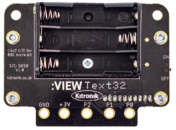 Détail du module :VIEW text32 Kitronik 5650