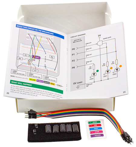 Détail du pack Kitronik Digital Logic Pack pour micro:bit
