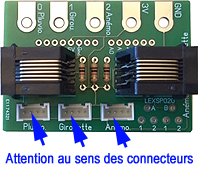 Cablâge de la platine pour une utilisation avec une arduino