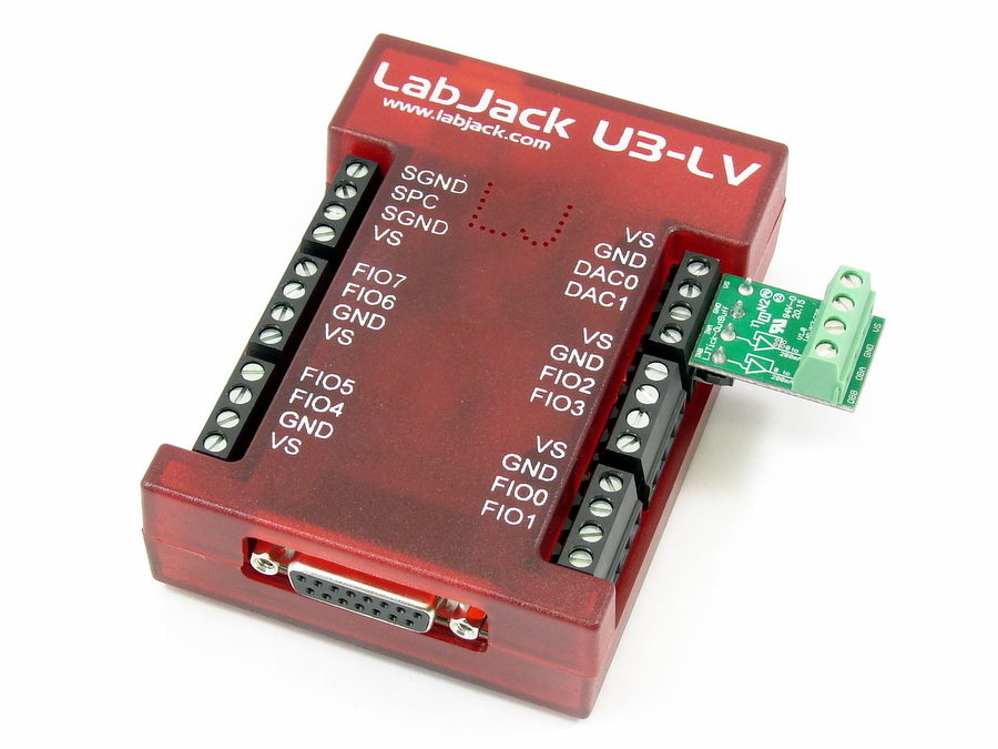 Exemple d'utilisation du module LJTick-OutBuff sur un boitier LabJack U3