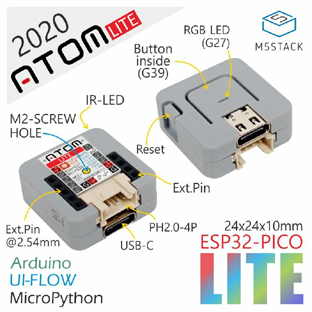 Détail des possibilités du module iOT ATOM Lite ESP32