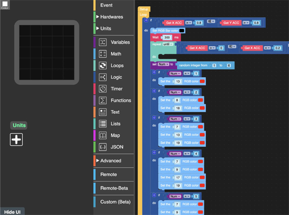 Environnement de développement UIFlow pour ATOM Matrix ESP32