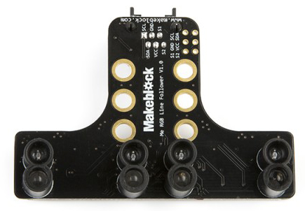 Vue de dessous du module Me RBG Line Follower V1