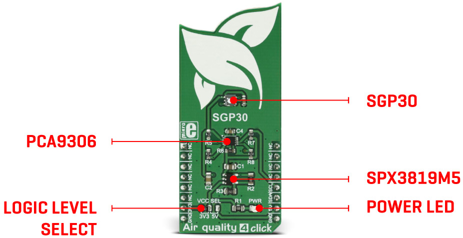 Détail de module Air Quality 4 Click MIKROE-2896