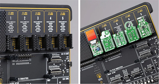 Emplacements pour modules ClickBoard