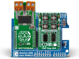 Raccordement du module sur la platine Mikroe-2047