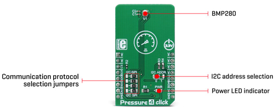 Détail du module pressure 4 click MIKROE-3020