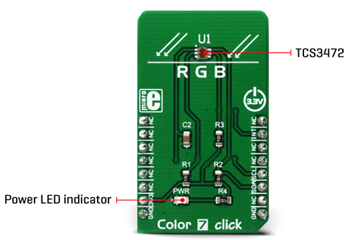 Module détail du module Color 7 Click MIKROE-3062