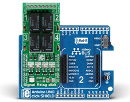 Raccordement du module sur la platine Mikroe-2154