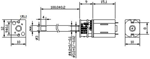 Dimensions moteurs 1210M4GM-06100