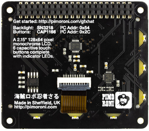 Face arrière du module PIM400 GFX HAT