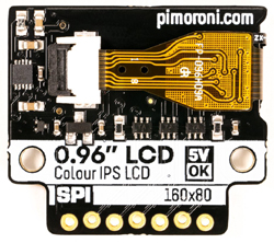 Face arrière de l'afficheur SPI 0,96" PIM436