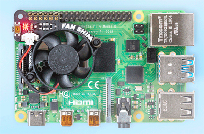 Exemple d'utilisation du module ventilateur PIM461 sur une Raspberry Pi 4