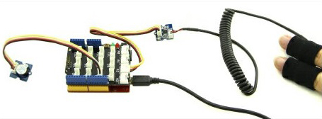 Exemple d'utilisation du capteur GSR de conductivité de la peau 101020052