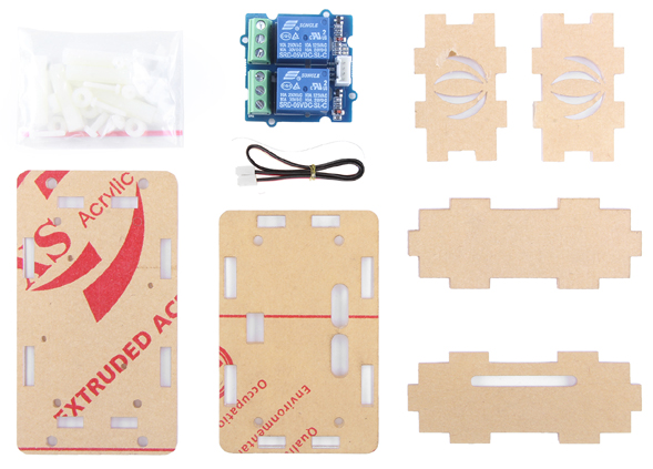 Détail du contenu du Module Grove 2 Relais 1030200132