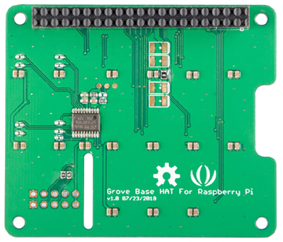 Face arrière de la platine Grove Base Hat pour Raspberry Pi