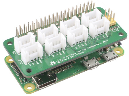 Exemple d'utilisation de la platine Grove Base Hat pour Raspberry Pi Zero