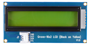 Module Grove Afficheur LCD 2x16 (noir sur jaune)