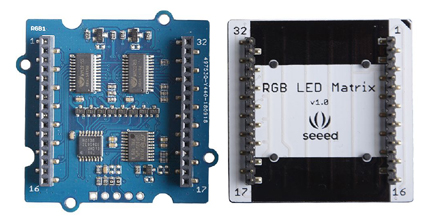 Détail du module Grove Matrice à Leds RVB 105020073