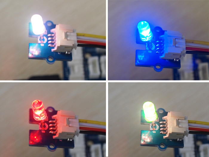 Module Grove Led clignotante multicolore 5 mm 104030014