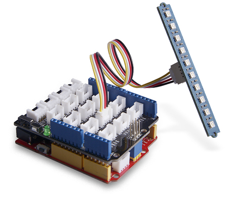 Example utilisation Grove Stick 10 Leds RVB WS2813 104020131