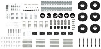 Détail de la composition du robot 6WD Mantis™