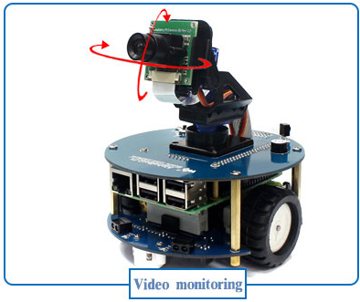 La base robotique Alphabot2-Pi équipée d'une caméra 5 MP - 1080 P